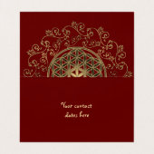 Leven -  Ornamenten Mandala 2 Visitekaartje (Binnenkant ongevouwen)