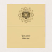 Leven -  Ornamenten Mandala 2 Visitekaartje (Binnenkant ongevouwen)