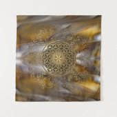 Leven - Ornamenten Mandala 2 Wandkleed (Voorkant (horizontaal))