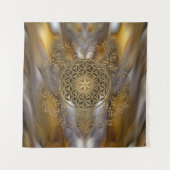 Leven - Ornamenten Mandala 2 Wandkleed (Voorkant)