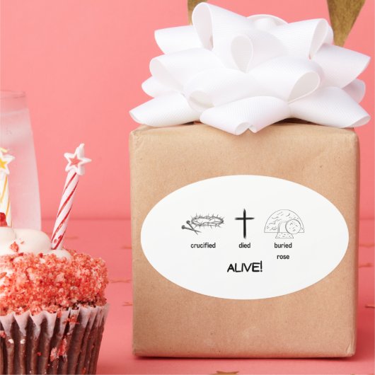 LEVEN! Ovale Sticker 20 per vel (Feest)