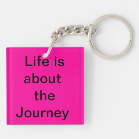Leven over de reis sleutelhanger (Achterkant)