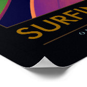 LEVEN OVERBRENGING - surfplanken, watersport Poster (Hoek)