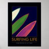 LEVEN OVERBRENGING - surfplanken, watersport Poster (Voorkant)