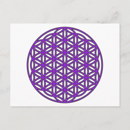 Leven Paars Briefkaart (Voorkant)