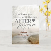 Leven Partner Foggy Coastal Path Romantic Birthday Kaart (Gele Bloem)