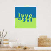 LEVEN poster VERLIEZEN (Keuken)