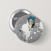 LEVEN! PUNK DUDE RONDE BUTTON 5,7 CM (Voorkant /achterkant)
