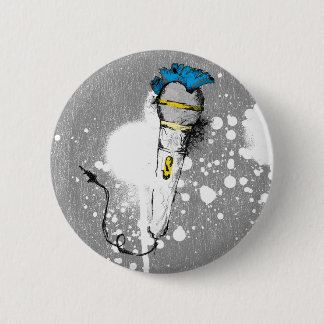 LEVEN! PUNK DUDE RONDE BUTTON 5,7 CM