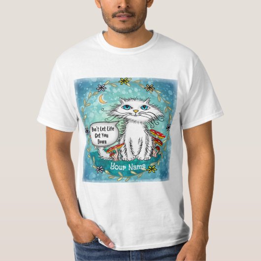 Leven rommelt kat t-shirt (Voorkant)