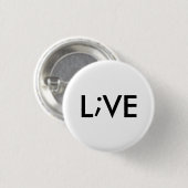 leven ronde button 3,2 cm (Voorkant /achterkant)