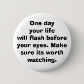 leven ronde button 5,7 cm (Voorkant)