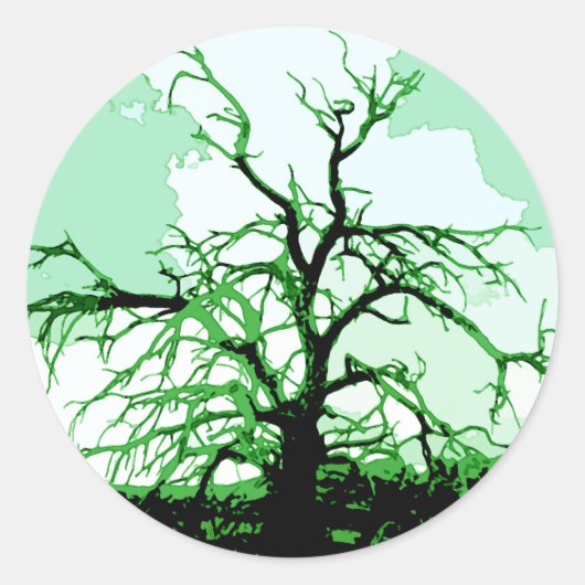 Leven Ronde Sticker (Voorkant)