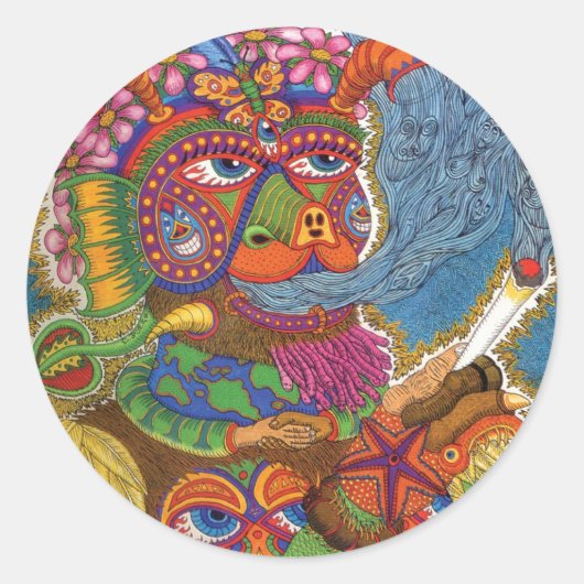 Leven Ronde Sticker (Voorkant)