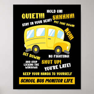 Leven schoolbus poster