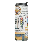 Leven schoolbusbestuurder thermosbeker (Gedraaid links)