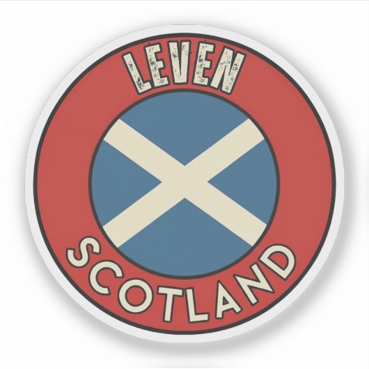 Leven, Schotland Sticker (Voorkant)