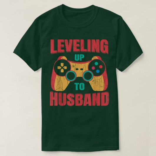 Leven tot man met grappige bruidsbruidebruin gehuw t-shirt (Design voorkant)
