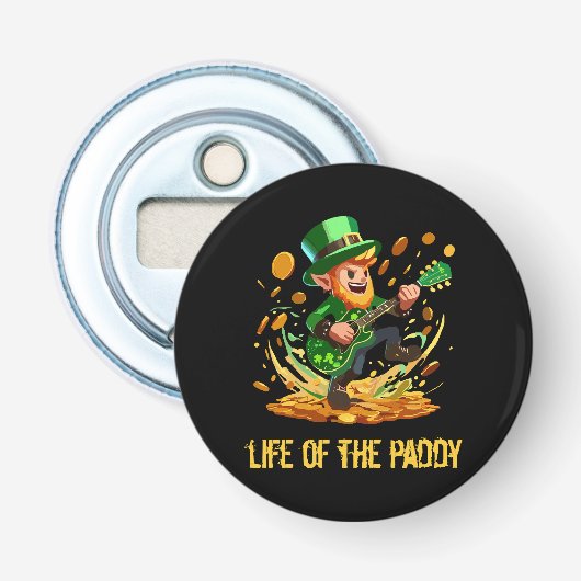 Leven van de aardappel, St. Patrick's Day Button Flesopener (Voorkant)