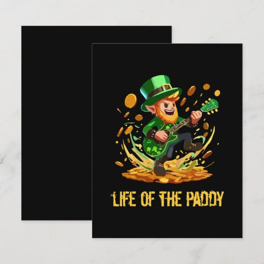 Leven van de aardappel, St. Patrick's Day Informatiekaartje (Voorkant / Achterkant)