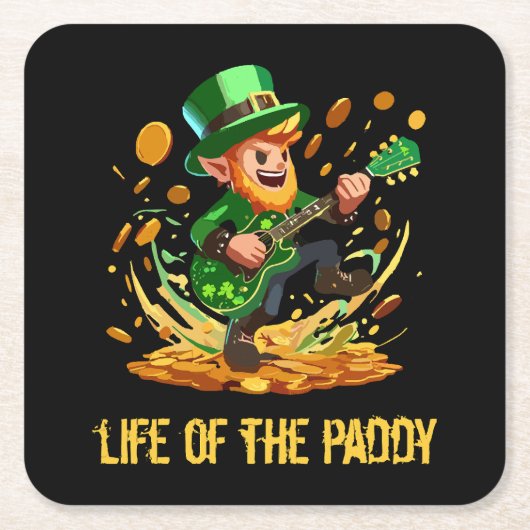 Leven van de aardappel, St. Patrick's Day Kartonnen Onderzetters (Voorkant)