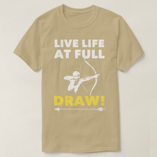 Leven van de Archery bij volledige trek (1) T-shirt (Design voorkant)