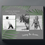 Leven van de droom 3 Fotopalmavalatie Fotoplaat<br><div class="desc">Het leven van de Dream 3 foto Beach Vacation Lijst Plaque. Jaar. Locatie. Palm.</div>