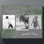 Leven van de droom 3 Fotopalmavalatie Fotoplaat<br><div class="desc">Het leven van de Dream 3 foto Beach Vacation Lijst Plaque. Jaar. Locatie. Palm.</div>