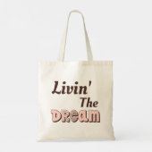 Leven van de Droom Tote Bag (Achterkant)