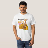 Leven van de grappige Giraffe met een hoog leven o T-shirt (Voorkant volledig)