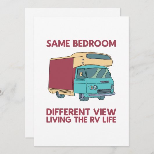 Leven van de levenscyclus van de RV Feestdagenkaart (Voorkant / Achterkant)