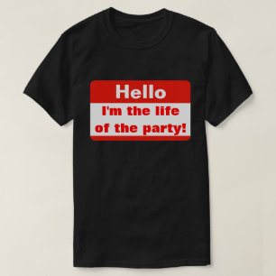 Leven van de partij t-shirt