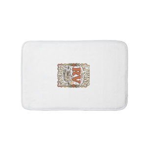 Leven van de RV-droom Vintage Camping Shirt Ontwer Badmat