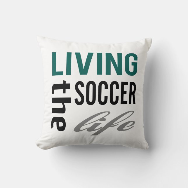 Leven van de Soccer Life Pillow Kussen (Voorkant)