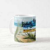 Leven van de strand koffiemok (Voorkant links)