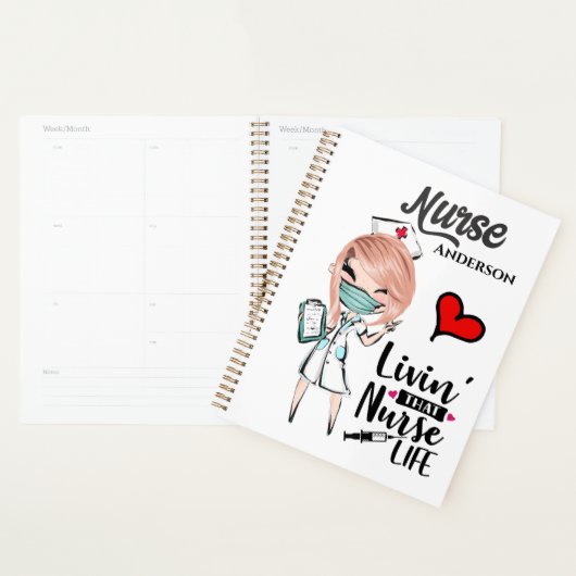 Leven van die verpleegster Kaukasisch dagblad humo Planner (Display)