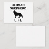 leven van Duitse herder Notitiekaartje (Voorkant / Achterkant)