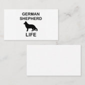 leven van Duitse herder Visitekaartje (Voorkant / Achterkant)