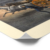 Leven van een Fireman Vintage 1860s Lithograaf Poster (Hoek)