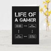 Leven van een grappige gamer kaart (Gele Bloem)