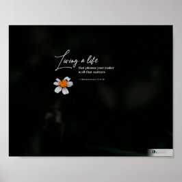 Leven van een leven (1 Thessaliërs 2:11-12) Poster