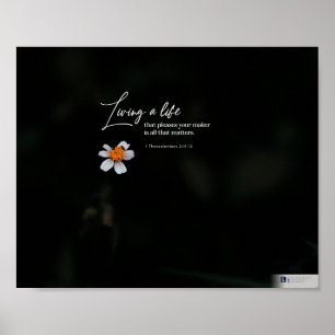 Leven van een leven (1 Thessaliërs 2:11-12) Poster