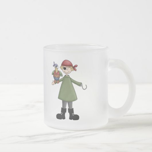 Leven van een piraat matglas koffiemok (Rechts)