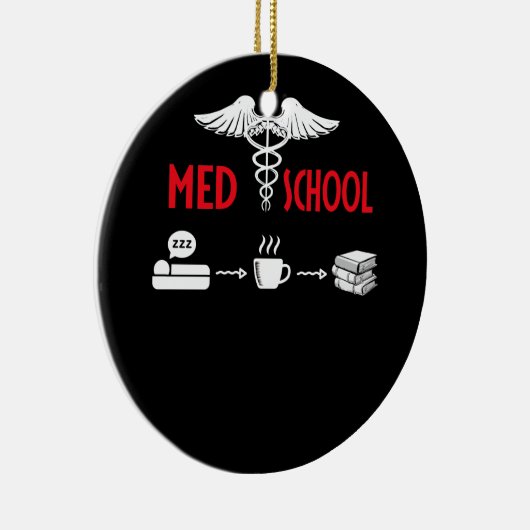 Leven van een student geneeskunde keramisch ornament (Rechts)