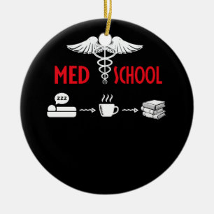 Leven van een student geneeskunde keramisch ornament