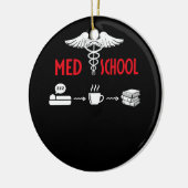 Leven van een student geneeskunde keramisch ornament (Links)