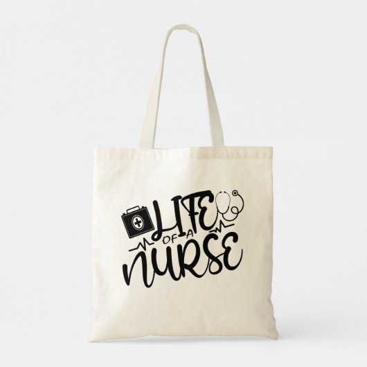 LEVEN VAN EEN VERPLEEGING. TOTE BAG (Achterkant)