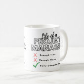 Leven van een vuilstort van een projectmanager koffiemok (Voorkant rechts)