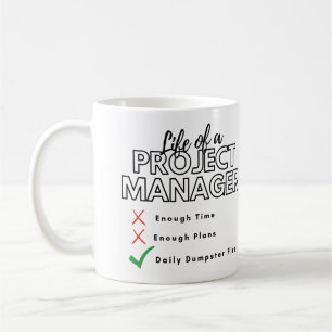 Leven van een vuilstort van een projectmanager koffiemok