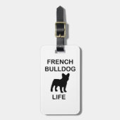 leven van Franse buldog Bagagelabel (Voorkant verticaal)